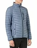 TOM TAILOR Hombre Chaqueta acolchada híbrida 1031475, 10877 - China Blue, M