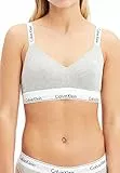 Calvin Klein Sujetador Tipo Bralette para Mujer Light Lined Copas Preformadas, Gris (Grey Heather), M