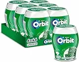 Orbit Bote de Chicles Sin Azúcar Sabor Hierbabuena, Fresco, Intenso y de Larga Duración en formato Gragea (6 x 46 chicles)