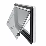 LSHFYV Ventana Oscilante para Autocaravana, Ventana Lateral para Caravana, Ventana Corredera Tintada, Ventana Abatible para Autocaravana, Caravana, Furgoneta, Autocaravana,1100x500mm