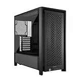 CORSAIR Frame 4000D Caja Modular Mid–Tower ATX para PC – Alto Flujo de Aire, Sistema de Montaje de Ventiladores InfiniRail™, ASUS BTF, MSI Project Zero, Gigabyte Project Stealth – Negro