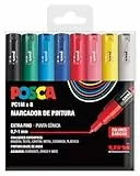 UNI Posca Set PC 1M Basic - Pack 8 rotuladores