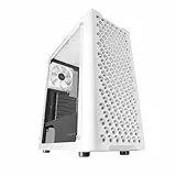 Mars Gaming MC-iPRO, Caja Profesional ATX, Rejilla Frontal de Malla 3D, Ventana Lateral Cristal Templado, Ventilador FDB Ultrasilencioso 12cm, Caja PC con Soporte Refrigeración Líquida, Blanco
