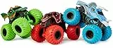 Monster Jam, Pack de 3 Camiones con diseño de Animales Cargados (Dragón, Octon8er y Ice Dragon) a Escala 1:64 (moldeo por inyección)