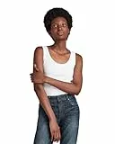 G-Star para Mujer Camiseta Sin Mangas Base, Blanco (White D07210-3310-110), S