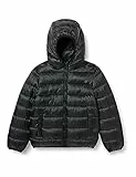Champion Legacy Outdoor K-Light WR Hooded Chaqueta imbotita, Negro, 13-14 años Unisex Niños