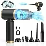 NIWOHOM Aspirador de Mano, 15000 PA Aspirador Coche Potente Portátil Recargable, 120W Aspiradora de Mano sin Cable para el hogar,sofá, Mascota, Automóvil, Cocina