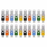 Intenso Basic Line - Memoria USB 2.0 (20 Unidades de 4 GB, Alta Velocidad, con Etiquetas), Multicolor