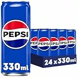 Pepsi regular Refresco de cola, pack de 24 latas de 330 ml, 7.92 litros en total
