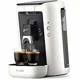 Philips Domestic Appliances Senseo Maestro Cafetera de cápsulas de café, con grosor y función de memoria, depósito de agua de 1,2 litros, producto verde, color: blanco (CSA260/10)