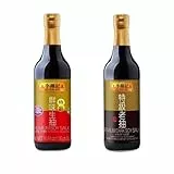 Pack 2x500ml Salsa de soja (clara premium, oscura) LKK - salsa de soja es un potenciador natural del sabor