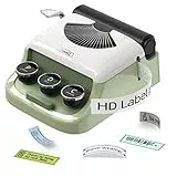 Makeid Q1 Etiquetadora Térmica 300dpi, Impresora de Etiquetas Bluetooth Portátil, Mini Etiquetadora para Hogar y Oficina, Diseño Retro con Botones C y D para Impresión Rápida