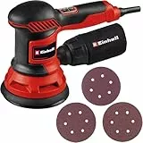 Einhell Lijadora excéntrica TC-RS 425 E (425 W, plato de lija Ø 125 mm, máx. número de vibraciones 26000 min-1, círculo oscilante 2,5 mm, incl. papel de lija cada vez 1 P60, P80, P120)