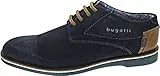 bugatti 312647021400, Zapatos de Cordones Derby Hombre, Azul (Dark Blue 4100), 42 EU