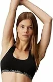 Calvin Klein Sujetador Tipo Bralette Mujer Racerback Bralette con Copas Preformadas, Negro (Black), S