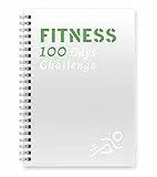 Harphia Diario de fitness – Agenda de entrenamiento de 100 días, un cuaderno A5 (5,5 x 8,2 pulgadas) como rastreador de fitness, adecuado para todos los principiantes y profesionales, ya sea en casa o