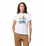 Columbia Ruby Springs Camiseta Ajustada Gráfica de Manga Corta, Una Camiseta Cómoda Que Se Mueve Contigo, Absorbe el Sudor, Elegante, Diseño Listo para la Aventura - Mujer