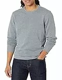 Amazon Essentials Sudadera de Forro Polar con Cuello Redondo (Disponible en Tallas Grandes y Largos Especiales) Hombre, Gris Claro Mezcla, L