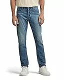 G-Star Para Hombre 3301 Slim style Jeans, Azul (antique faded blue opal restored 51001-B767-D359), 28W / 32L
