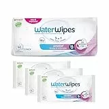 WaterWipes Sensitive+ Body & Intimate Wipes, 90 toallitas (3 paquetes), 3 en 1 Limpia, Cuida, Protege, 99,9% de agua, Sin perfume e Higiene, Cuidado adulto