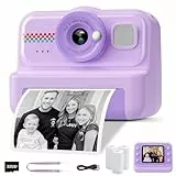 HiMont Camara Fotos Infantil Instantanea, HD/1080P Cámara Instantánea para Niños con Tarjeta de 32G y Papel de Impresión, Camara Fotos Infantil Divertidos Regalos de Juguete para Niños de 3 a 12 Años