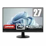 Lenovo D27-45 - Monitor 27' FullHD (VA, 3 Lados Ultrafinos, 1x HDMI 1.4, 1x VGA, 16:9, Tasa de Refresco 75Hz, Tiempo Respuesta 4ms, Montaje VESA 100 mm, AMD FreeSync, Soporte Inclinable) - Negro