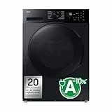 Lavasecadora Samsung con fondo reducido, 9kg/5kg, AI Ecobubble™, Programa Super Speed 39, AirWash, Clase E/A-10%, Negra - WD90DG5G34BBEC