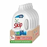 Skip Detergente Líquido Active Clean para Lavadora con Ingredientes de Origen Vegetal 200Lavados (5x 40 Lavados)