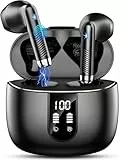 Auriculares Inalámbricos Bluetooth, Auriculares Bluetooth 5.4 HiFi Estéreo, 56H Cascos Inalambricos Bluetooth con ENC Reducción de Ruido, Pantalla LED, USB-C, Control Táctil,IP7 Impermeable Audifonos