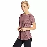 C9 Champion Camiseta Soft Tech para Mujer, Dark Berry Purple Heather, XL