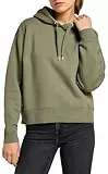 Lee Sudadera con Logotipo Capucha, Verde mercantil, XS para Mujer