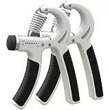 PORTENTUM Hand Grip 2pcs, Ejercitador de Manos Ajustable de 5-60kg, Fortalecedores de Mano para Entrenar el Agarre, la Fuerza de Los Dedos, la Muñeca, Antebrazo Ejercitar