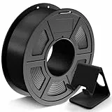 JAYO PLA Filamento de 1,75 mm, filamento de impresora 3D, precisión dimensional +/- 0,02 mm, bobina de 1,1 KG (2,4 libras), filamento perfectamente enrollado, Negro 1100G
