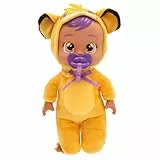 IMC TOYS BEBES LLORONES Tiny Cuddles Disney Simba, Muñeca Bebé de Peluche, Inspirado en el Personaje del Rey León, Llora Lágrimas de Verdad, Juguete Regalo para Niños y Niñas a Partir de 18 Meses