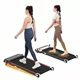 CITYSPORTS Cinta de Correr Inclinada | Almohadilla para Caminar Inclinada al 8%, Cinta de Correr doméstica con Pantalla LED 440W Motor silencioso y Cinta de Correr compacta (Black Yellow)