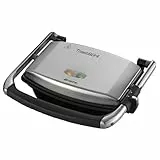 Ariete Grill y Plancha Eléctrica Slim 1911 - Doble Función y Sandwichera, 1000 W, Acero Inoxidable, Color Plata