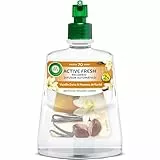 Air Wick Active Fresh Spray Automático Sin Aerosol, ambientador hogar neutralizador de olores con fragancia a Vainilla, 2 veces más aceites esenciales, Recambio 228 ml