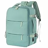 T-LOVENDO.ES Mochila de Viaje Cabina Avión, Equipaje de Mano Bajo el Asiento, 40x20x25 cm, 20L, para Ryanair, Mochila Portátil, Puerto carga USB, Maleta de Vuelo, Bolsa, Negocios, Trabajo, Escuela