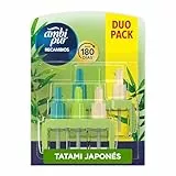 Ambipur 3Volution Tatami Japonés Recambio De Ambientador Electrico 80ml, 3 Aromas Que Se Alternan Para Eliminar Olores, El embalaje puede variar