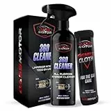 Bass Motor Limpiador Todo en Uno Interior Multiusos para Coche Salpicadero Tapicería Limpia y Desengrasa Plasticos Asientos Cuero Uso Rápido y Fácil - 360 Cleaner 500ml + Bayeta Premium