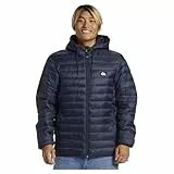 Quiksilver Scaly Hood Chaqueta, Negro, L Hombres