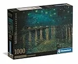 Clementoni - Puzzle Adulto 1000 Piezas Collection Museum Clementoni - Puzzle Adulto S. Night Over The Rhone Compact Box, 37095