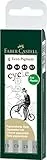 Faber-Castell 166004 - Estuche con 4 Rotuladores Calibrados ECCO Pigment - Trazo: 0.1, 0.3, 0.5, 0.7 - Negro