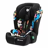 Kinderkraft COMFORT UP i-Size 75-150 cm, Silla de coche, Silla coche bebé, Silla coche para niños, Sillade, Cinturón, regula en 11 niveles, Grupo 1/2/3, 15 meses - 12 años, 9-36 kg, Happy Shapes