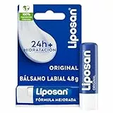 Liposan Original (1 x 4,8 g), bálsamo labial de cuidado intensivo, cacao de labios de textura ligera, bálsamo hidratante para unos labios suaves y tersos