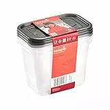 keeeper Set 3x Fredo Tarro de conservación de alimentos frescos rectangular 1 l