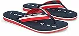 Tommy Hilfiger Chanclas Mujer Tommy Loves NY Beach Sandal Zapatillas de baño, Azul (Midnight), 40