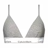 Calvin Klein Sujetador Bralette Mujer Triangle Relleno extraíble, Gris (Grey Heather), M