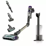 Shark PowerDetect Clean & Empty Aspiradora sin cable, DuoClean Detect, limpieza inversa, base de autovaciado de 2 l, Anti-Hair Wrap Plus, autonomía de 70 min, cepillos multisuperficie, gris, IP3251EUT