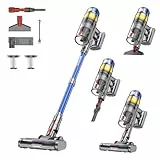 Sulean X8 Aspiradora sin Cable 48Kpa/580W/70Mins, 2025 Escoba Aspirador Vertical Potente de 1.6L/Pantalla LED, Cepillo Anti-Enredo, Vacuum Cleaner para Suelo/Alfombra/Pelos de Animales